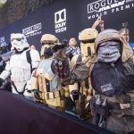 HOLLYWOOD, Calif. (Dec. 10, 2016) – The World Premiere of Rogue One: A Star Wars Story was held at The Pantages Theatre on Saturday, Dec. 10, 2016 in Hollywood, California where Nissan showed the 2017 Nissan Rogue: Rogue One Star Wars Limited Edition. (Photo by Colin Young-Wolff/Invision for Nissan/AP Images)