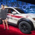 HOLLYWOOD, Calif. (Dec. 10, 2016) – The World Premiere of Rogue One: A Star Wars Story was held at The Pantages Theatre on Saturday, Dec. 10, 2016 in Hollywood, California where Nissan showed the 2017 Nissan Rogue: Rogue One Star Wars Limited Edition. (Photo by Colin Young-Wolff/Invision for Nissan/AP Images)