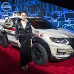 HOLLYWOOD, Calif. (Dec. 10, 2016) – The World Premiere of Rogue One: A Star Wars Story was held at The Pantages Theatre on Saturday, Dec. 10, 2016 in Hollywood, California where Nissan showed the 2017 Nissan Rogue: Rogue One Star Wars Limited Edition. (Photo by Colin Young-Wolff/Invision for Nissan/AP Images)