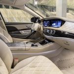 Mercedes-Maybach S 560 4MATIC; 2017; Exterieur: unischwarz; Interieur: seidenbeige/titaniumgrau ;Kraftstoffverbrauch kombiniert: 9,3 l/100 km; CO2-Emissionen kombiniert: 209 g/km
Mercedes-Maybach S 560 4MATIC; 2017; exterior: black; interior: silk beige/titanium grey; Fuel consumption combined: 9.3 l/100 km; CO2 emissions combined: 209 g/km