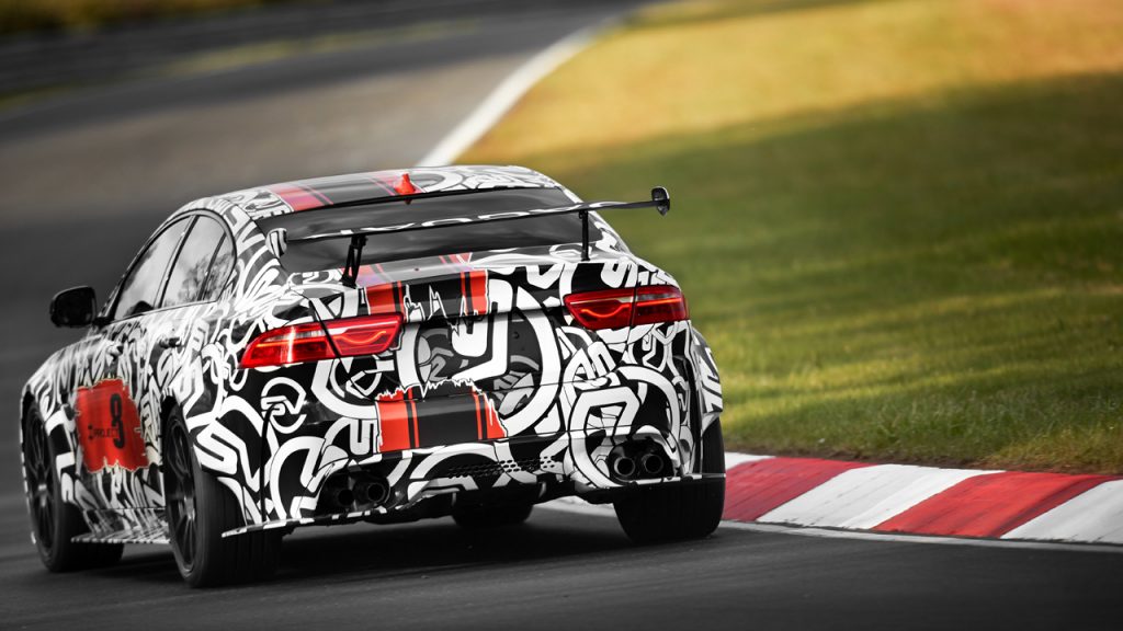 Jaguar XE SV Project 8 prototype testing Nurburgring
