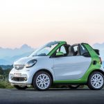 smart fortwo cabrio electric drive; prime, white, electric green;Stromverbrauch kombiniert: 13,0 kWh/100 km; CO2-Emissionen kombiniert: 0 g/km*
smart fortwo cabrio electric drive; prime, white, electric green;Electric energy consumption: 13.0 kWh/100 km; CO2 emissions, combined: 0 g/km*